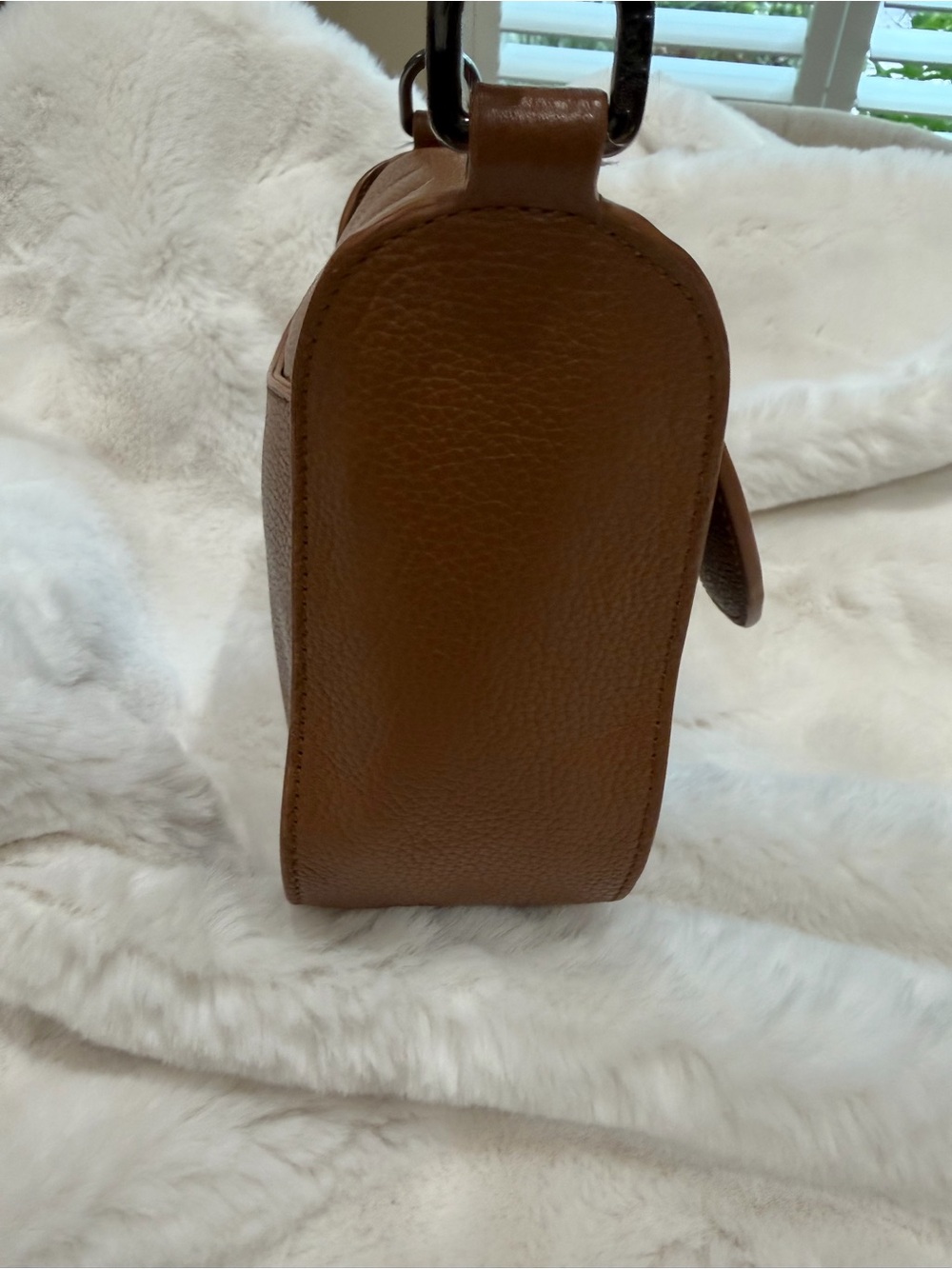 Botkier Brown Pebbled Leather Crossbody Saddle Bag - Picture 4 of 6